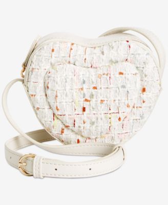 On 34th - Mini Jasmii Tweed Heart Crossbody