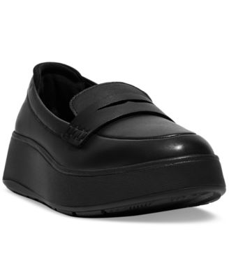 FitFlop - Women's F-Mode Leather Flatform Loafer Flats