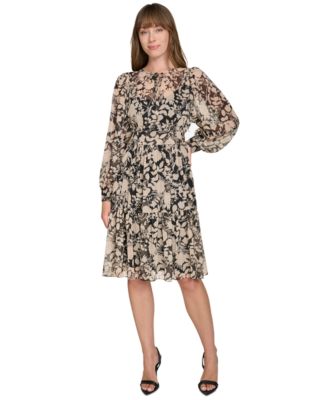 Tommy Hilfiger - Women's Floral-Print Fit & Flare Dress