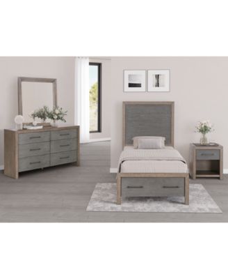 Furniture - Portmore 3pc Twin Storage Set (Panel Bed, Small Dresser & 1-Drawer Nightstand), Created for Macy's