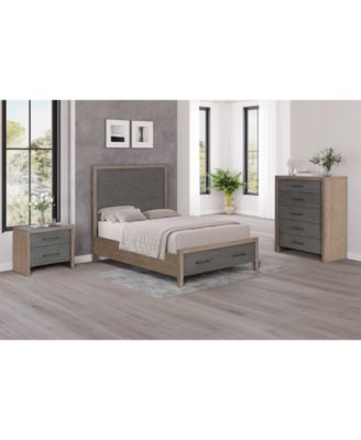 Furniture - Portmore 3pc King Storage Set (Panel Bed, Chest & 2-Drawer Nightstand), Created for Macy's