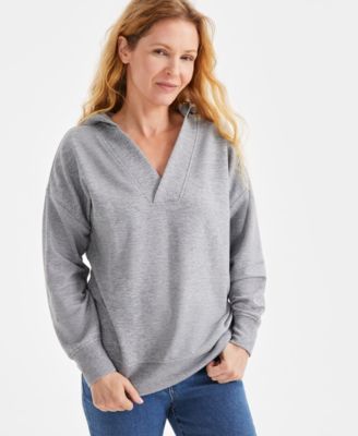Style & Co - Women's Long-Sleeve Hooded Sweatshirt, Exclusively at Macy's