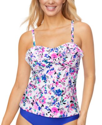 Island Escape - Women's Tahiti Ruffled Tankini Top