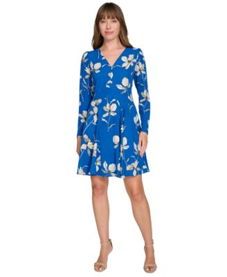 Tommy Hilfiger - Women's Floral-Print Fit & Flare Dress