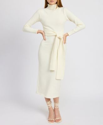 En Saison - Women's Sanam Mock-Neck Sweater Maxi Dress