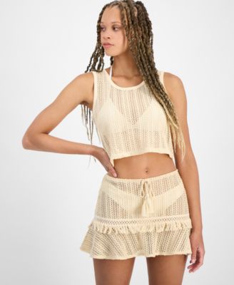 Miken - Women's Crochet Cover-Up Tank