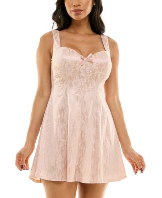 City Studios - Juniors' Sweetheart-Neck Sleeveless Dress