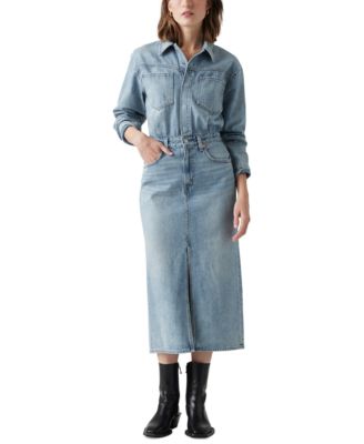 Levi's - Women's Denim Midi Shirt Dress