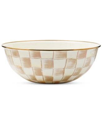 Mackenzie-Childs - Mocha Check Extra Large Everyday Bowl, 192-oz.