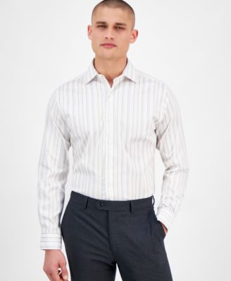 Bar III - Men's Slim-Fit Jin Stripe Dress Shirt