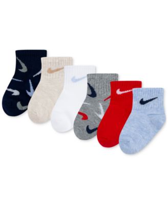 Nike - Baby Swooshfetti Ankle Socks, Pack of 6