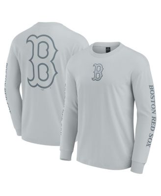 Fanatics - Men's Gray Boston Red Sox Elements Strive Long Sleeve T-Shirt