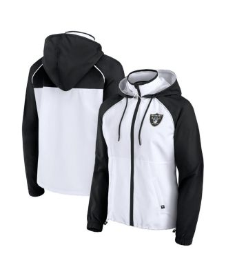 Fanatics - Women's White Las Vegas Raiders Full-Zip Anorak Hoodie Jacket