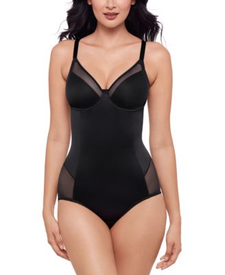 Miraclesuit - Women's Sexy Sheer Shaping Padded-Cup Bodysuit