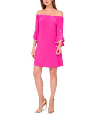 MSK - Women's Off-The-Shoulder Ruffled-Cuff Dress