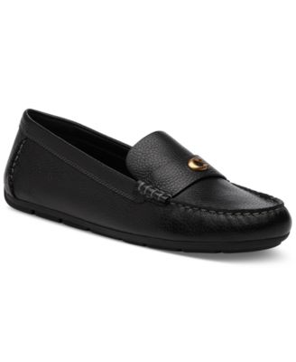 COACH - Women's Sculpted C Leather Driver Loafer Flats