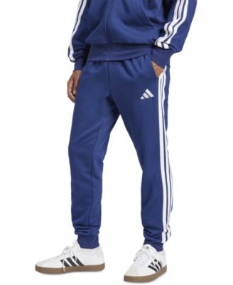 adidas - Men's Essentials Regular-Fit 3-Stripes Fleece Joggers