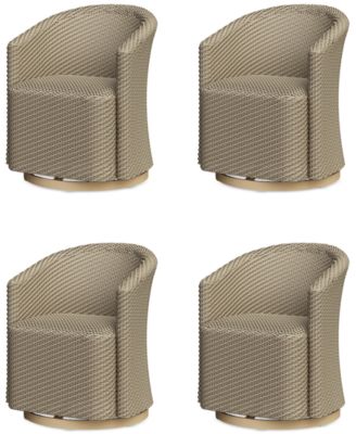 Agio - Reid Outdoor Dining 4pc Swivel Chair Set