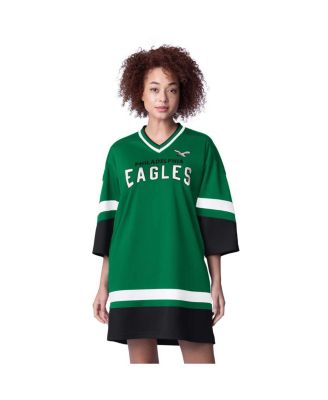 Starter - Women's same Kelly Green Philadelphia Eagles Slap Shot 3/4 Sleeve Sneaker Dress
