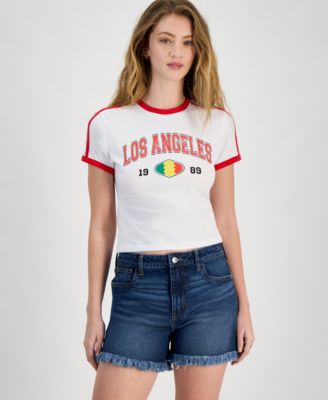 Grayson Threads, The Label - Juniors' Los Angeles Ringer T-Shirt