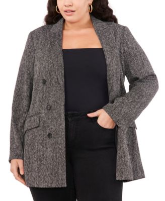 Vince Camuto - Plus Size Double-Breasted Shawl-Collar Jacket