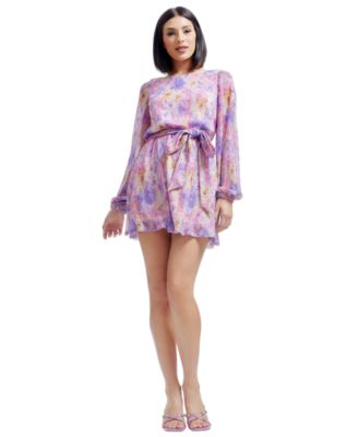 Dress the Population - Women's Kirsi Printed Mini Dress