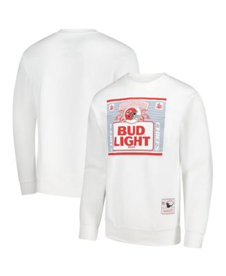 Mitchell & Ness - Men's x Bud Light White Kansas City Chiefs The Crest Pullover Sweatshirt