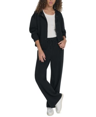 Starter - Women's Scuba Solid-Color Snap Shacket