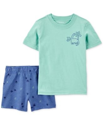 Carter's - Baby Boys Dinosaur T-Shirt & Shorts, 2 Piece Set