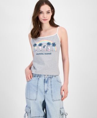 Grayson Threads, The Label - Juniors' Peanuts Hawaii Graphic Tank Top