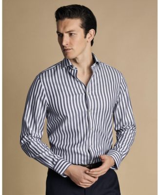 Charles Tyrwhitt - Men's Slim-Fit Stripe Dress Shirt