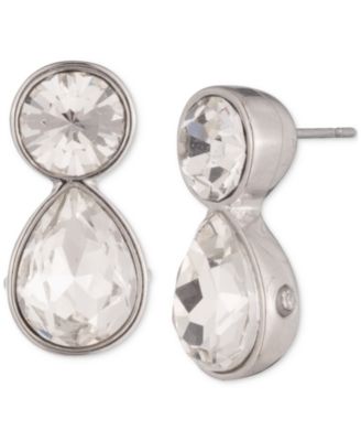 Givenchy - Silver-Tone Mixed Crystal Stud Earrings
