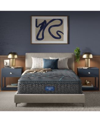 Beautyrest - Level Two 14.75" Plush Pillow Top Mattress Set - Twin
