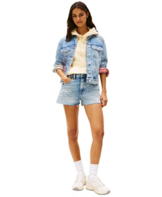 Tommy Jeans - Women's Patchwork Frayed Denim Shorts