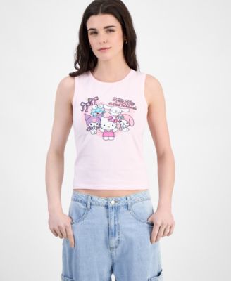 Love Tribe - Juniors' Hello Kitty Graphic-Print Tank Top