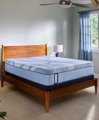 Sealy - Posturepedic Hybrid Lynden 13" Medium Tight Top Mattress Set - Queen