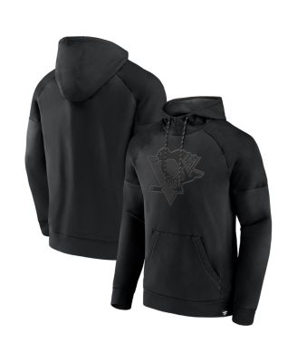 Fanatics - Men's Pittsburgh Penguins Black Ice Defender Raglan Pullover Hoodie