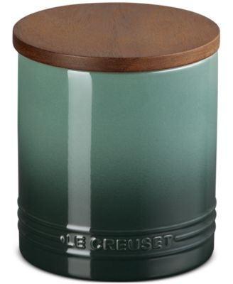 Le Creuset - Stoneware Signature Canister with Wood Lid, 1.2-Qt.