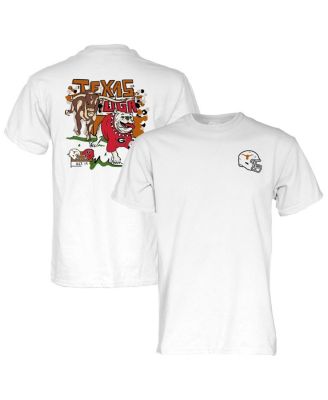Blue 84 - Men's and Women's  White Texas Longhorns vs. Georgia Bulldogs 2024 Matchup T-Shirt