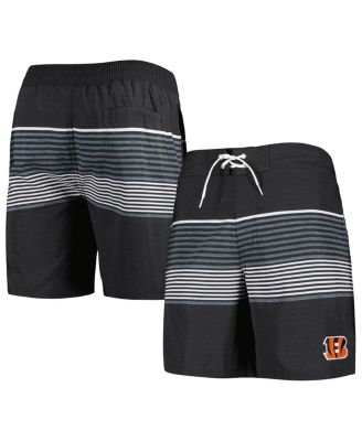G-III Sports by Carl Banks - Men's  Black Cincinnati Bengals Coastline Volley Swim Shorts