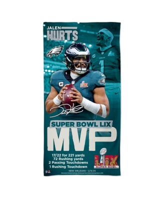 Wincraft - Jalen Hurts Philadelphia Eagles Super Bowl LIX MVP 30" x 60" Spectra Beach Towel