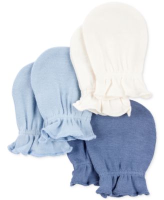 Carter's - Baby Boys Cotton Mittens, 3 Pack