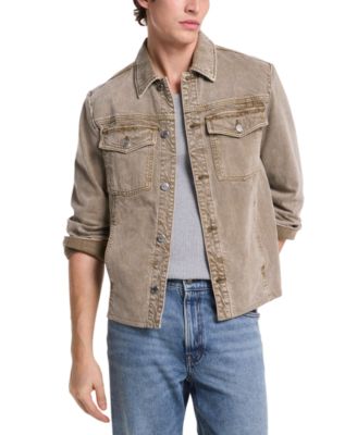 Michael Kors - Men's Regular-Fit Pigment-Dyed Denim Shirt Jacket