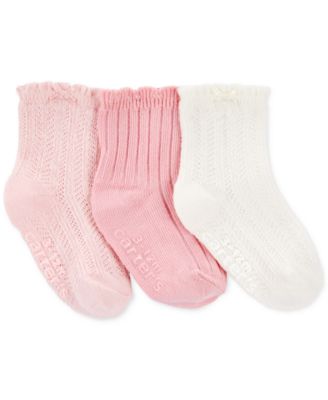 Carter's - Baby Girls 3-Pk. Pointelle Socks