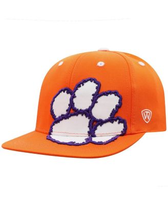 Top of the World - Big Boys and Girls Orange Clemson Tigers Oversized Logo Snapback Hat