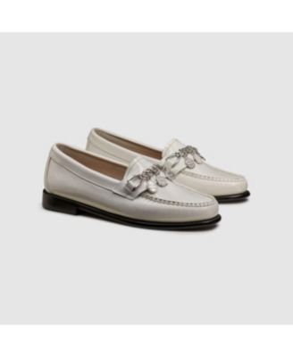 G.H.BASS - Women's Weejuns Whiney Charm Chain-Trim Loafers