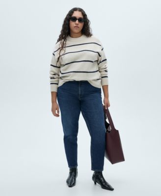 MANGO - Women's Newmom Comfort High-Rise Jeans