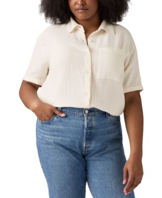 Levi's - Plus Size Darlene Cotton Short-Sleeve Shirt