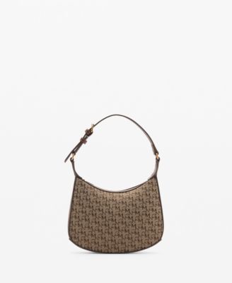 MANGO - Women's Printed Logo Shoulder Bag