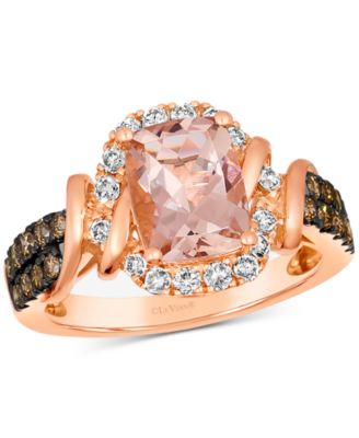 Le Vian - Morganite (1-1/2 ct. t.w.) & Diamond (5/8 ct. t.w.) Statement Ring in 14k Rose Gold